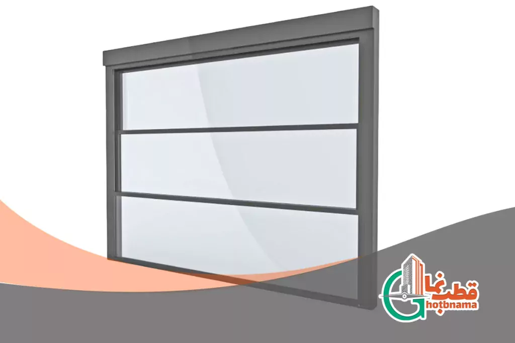پنجره دوجداره آلومینیومی گیوتینی
