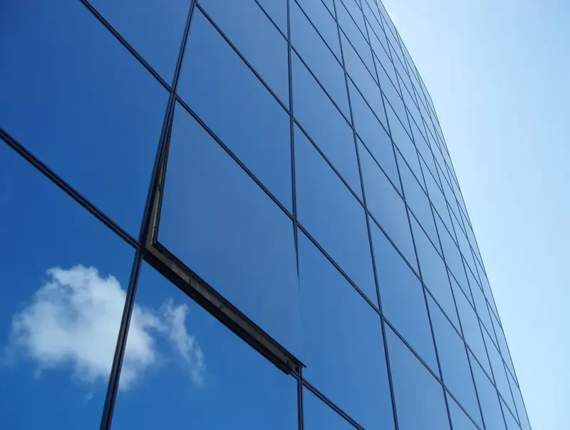 نمای کرتین وال - نمای شیشه ای