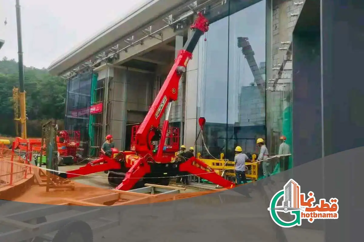 مراحل اجرای نمای اسپایدر شیشه‌ای