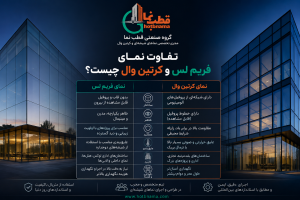 تفاوت نمای فریم لس و کرتین وال چیست؟