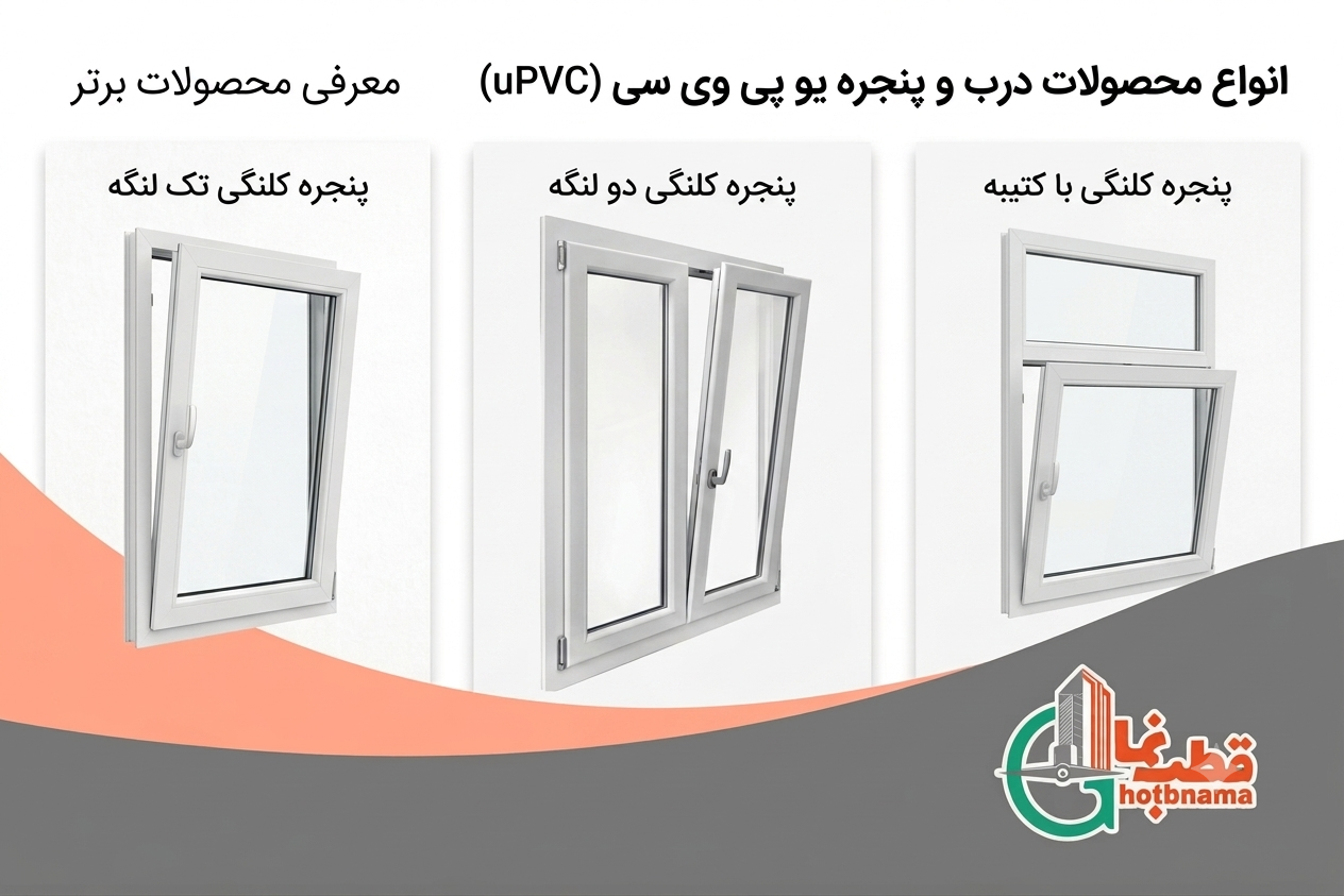 انواع پنجره سه جداره کلنگی