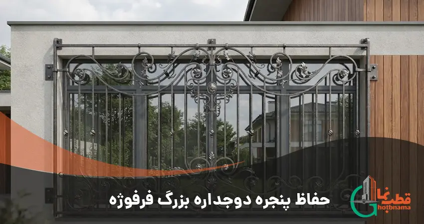 حفاظ پنجره دوجداره بزرگ فرفوژه