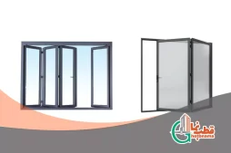 درب دوجداره آلومینیومی آکاردئونی